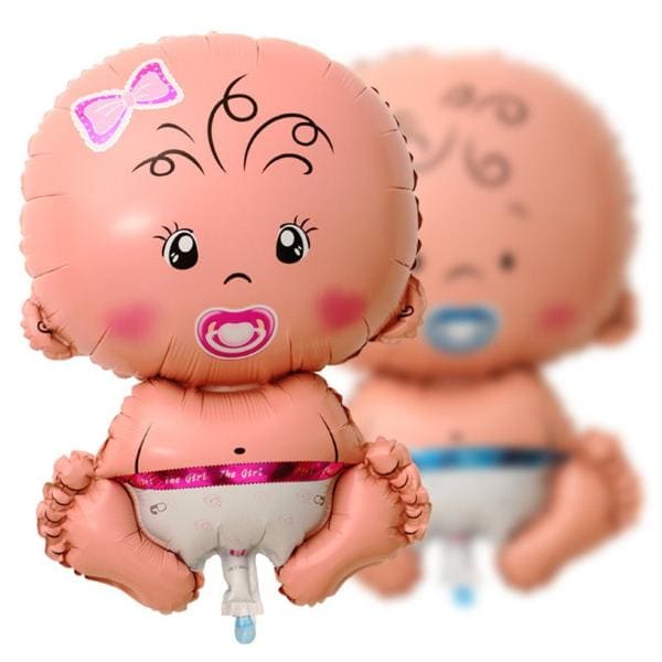 Imagen de globo bebe Descripcion: Globo con palito 9 pulgadas nena o nene